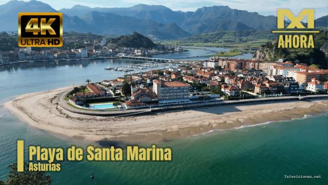 Ax1 Ahora | 18 de mayo de 2024 | Playa DE Santa Marina (Ribadesella – Asturias) A Vista DE Dron [4K]