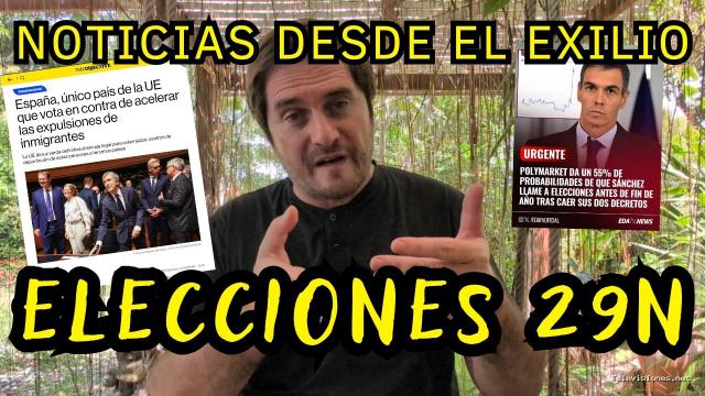 Exiliado Fiscal | 3 de octubre de 2026 | Sánchez Baraja el 29N como Fecha para las Elecciones